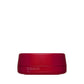 Red container with a logo on a white background