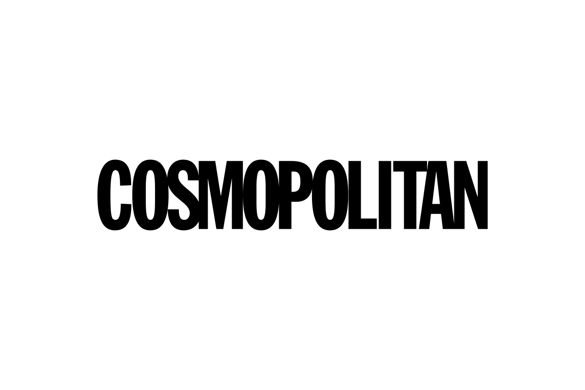 Black 'Cosmopolitan' logo 