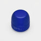 Blue cosmetic container on a white background