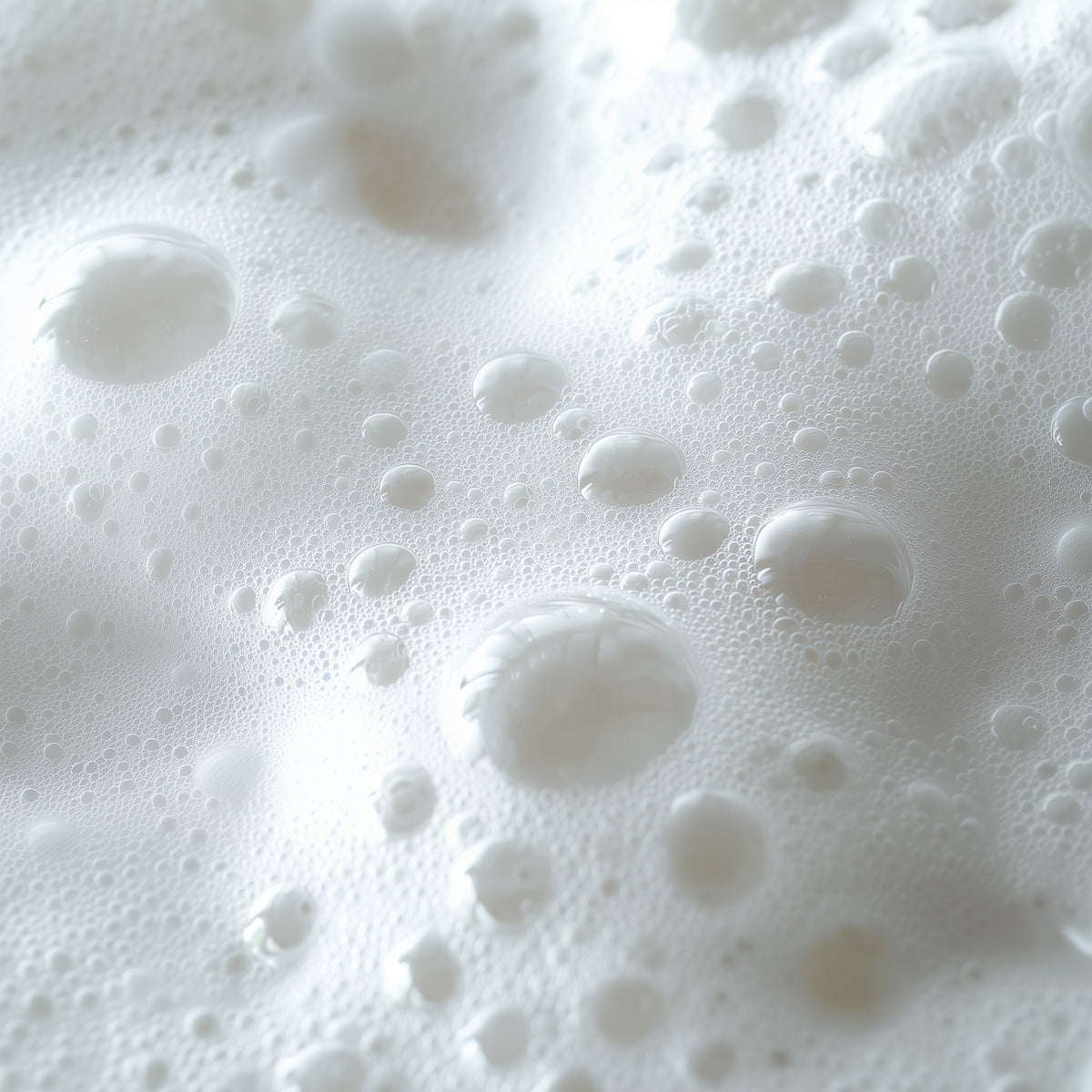Close-up of white foam texture