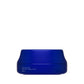 Blue jar with a logo on a white background (100 ml) 