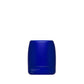 Blue cylindrical container on a white background (50 ml)