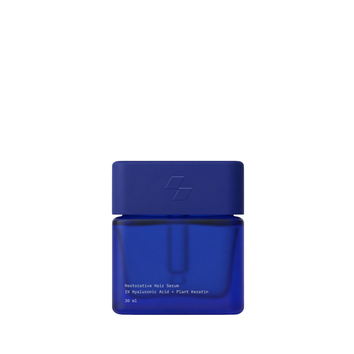 Blue bottle with a white background (30 ml)