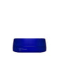 Blue container with a logo on a white background