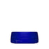 Blue container with a logo on a white background
