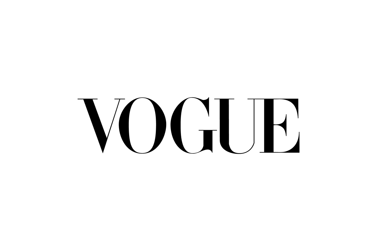 Black 'VOGUE' logo 